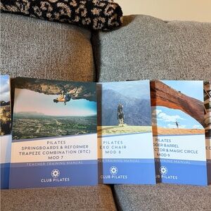 NWTs. Unused-Clean Club Pilates Teacher Training Manuals Set